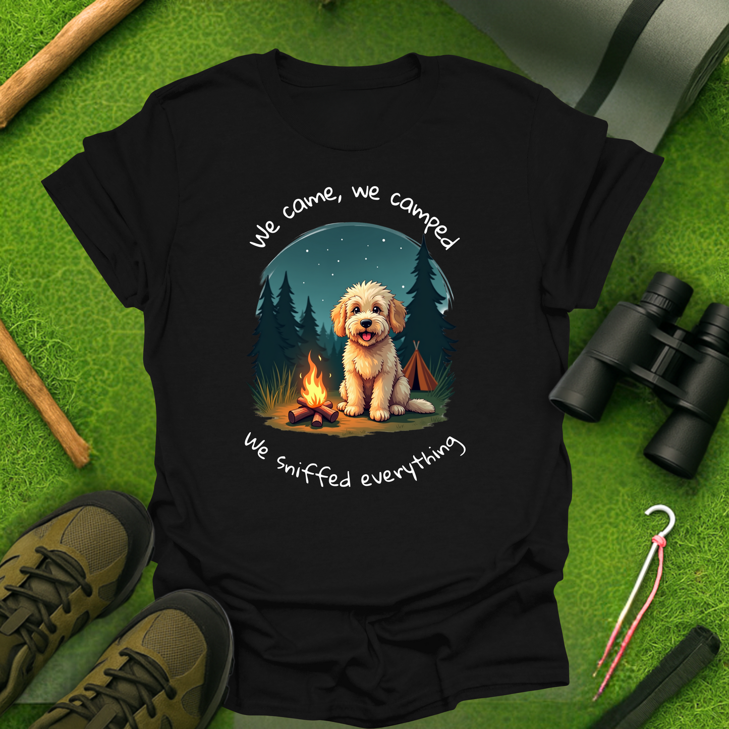 'We Came, We Camped, We Sniffed Everything' T-Shirt