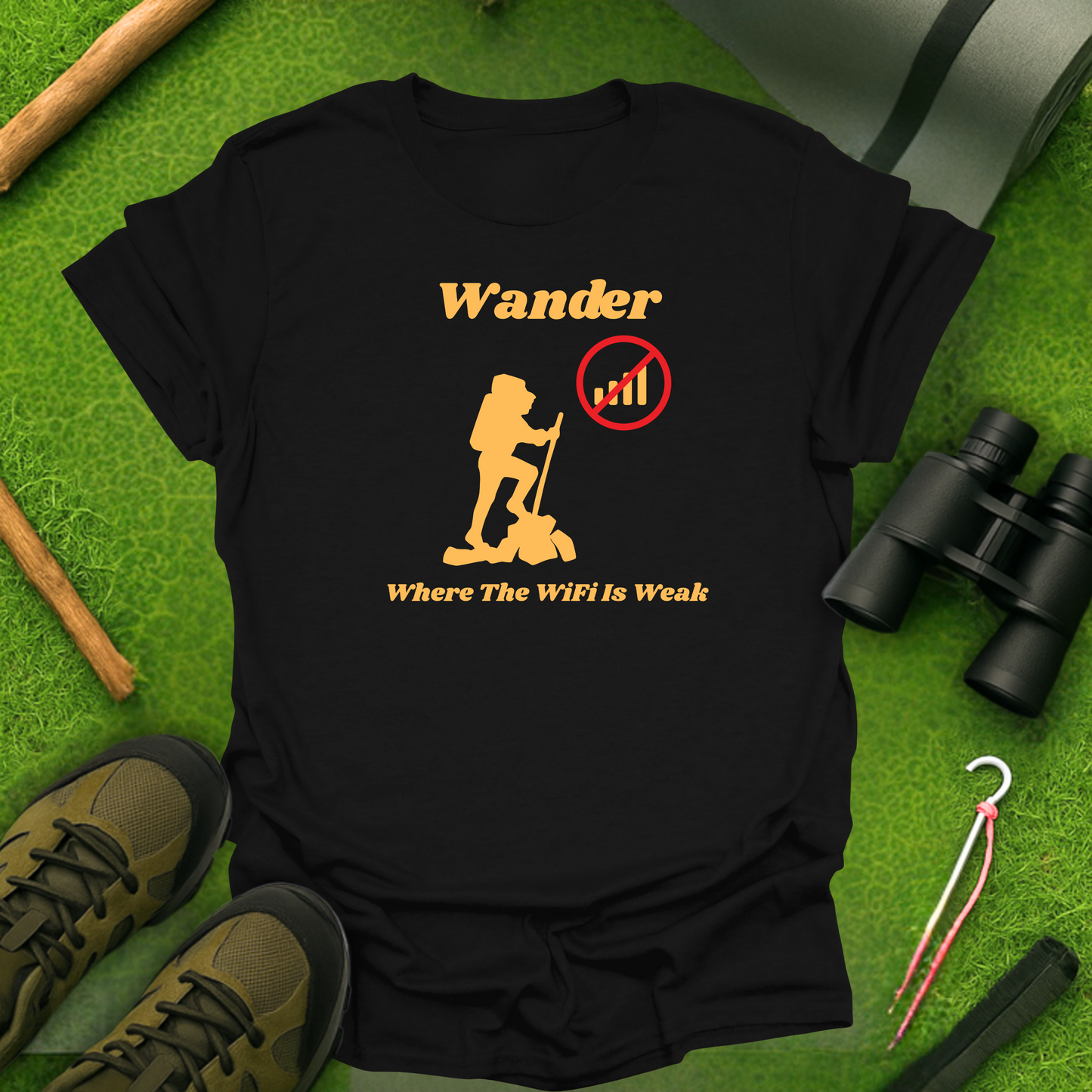 Wander Where The WiFi Is Weak T-Shirt