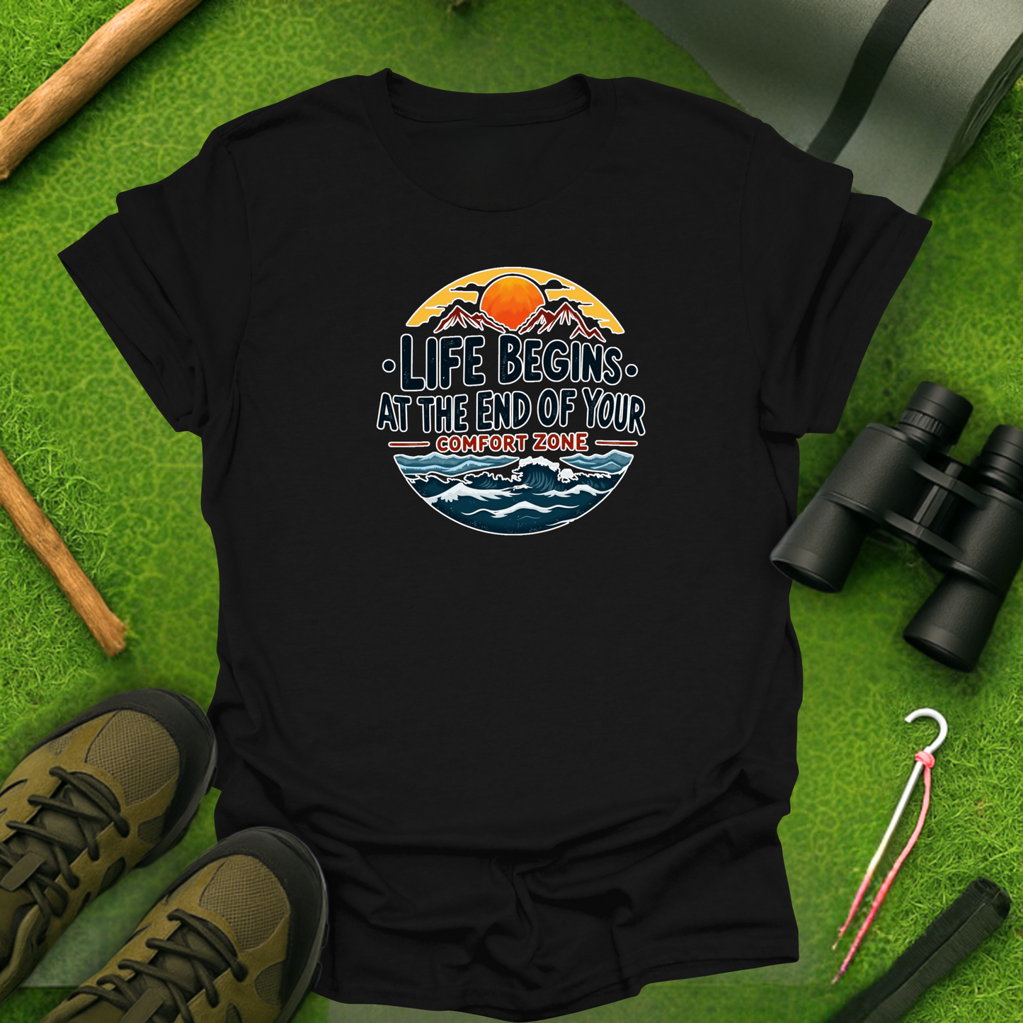'Life Begins at the End of Your Comfort Zone' T-Shirt