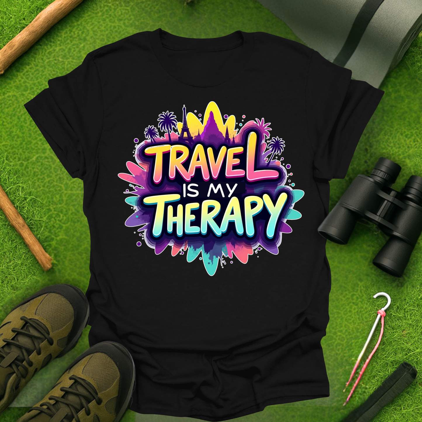 'Travel is My Therapy' T-Shirt