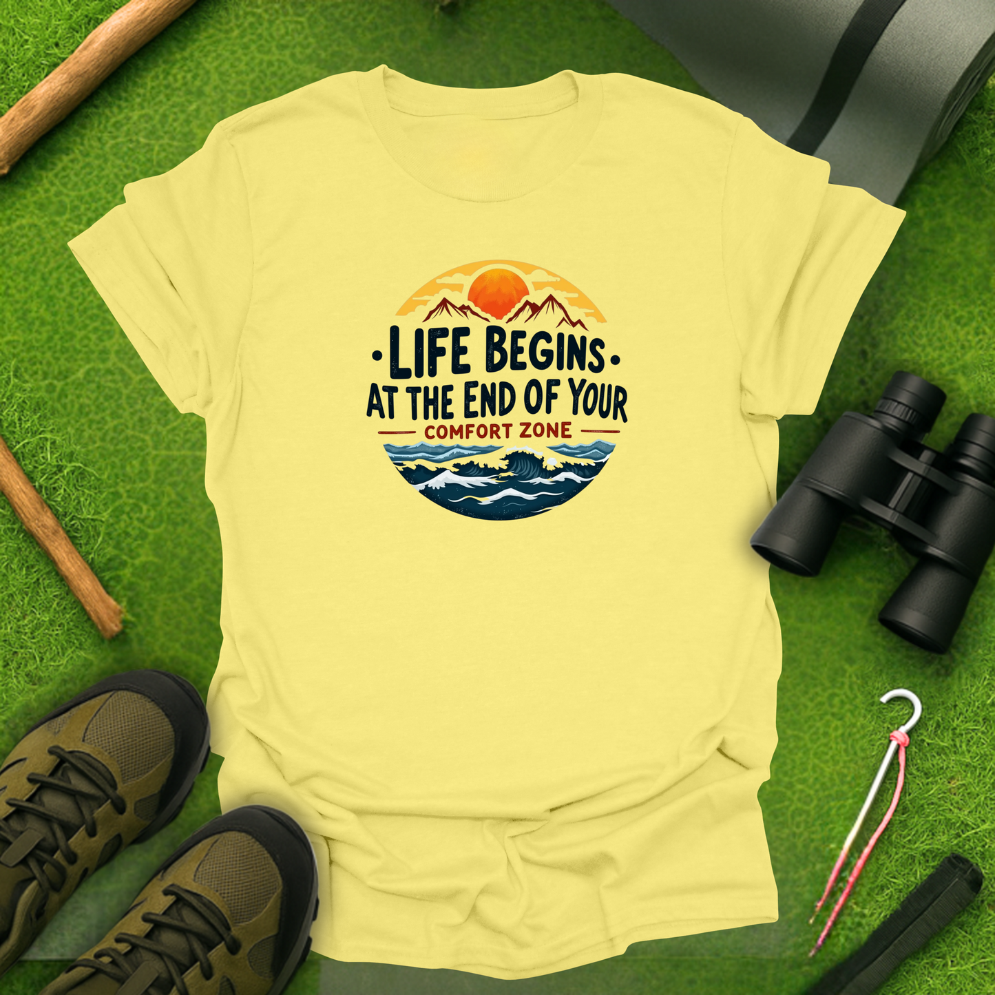 'Life Begins at the End of Your Comfort Zone' T-Shirt