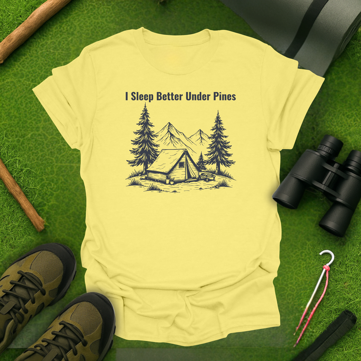 I Sleep Better Under Pines T-Shirt