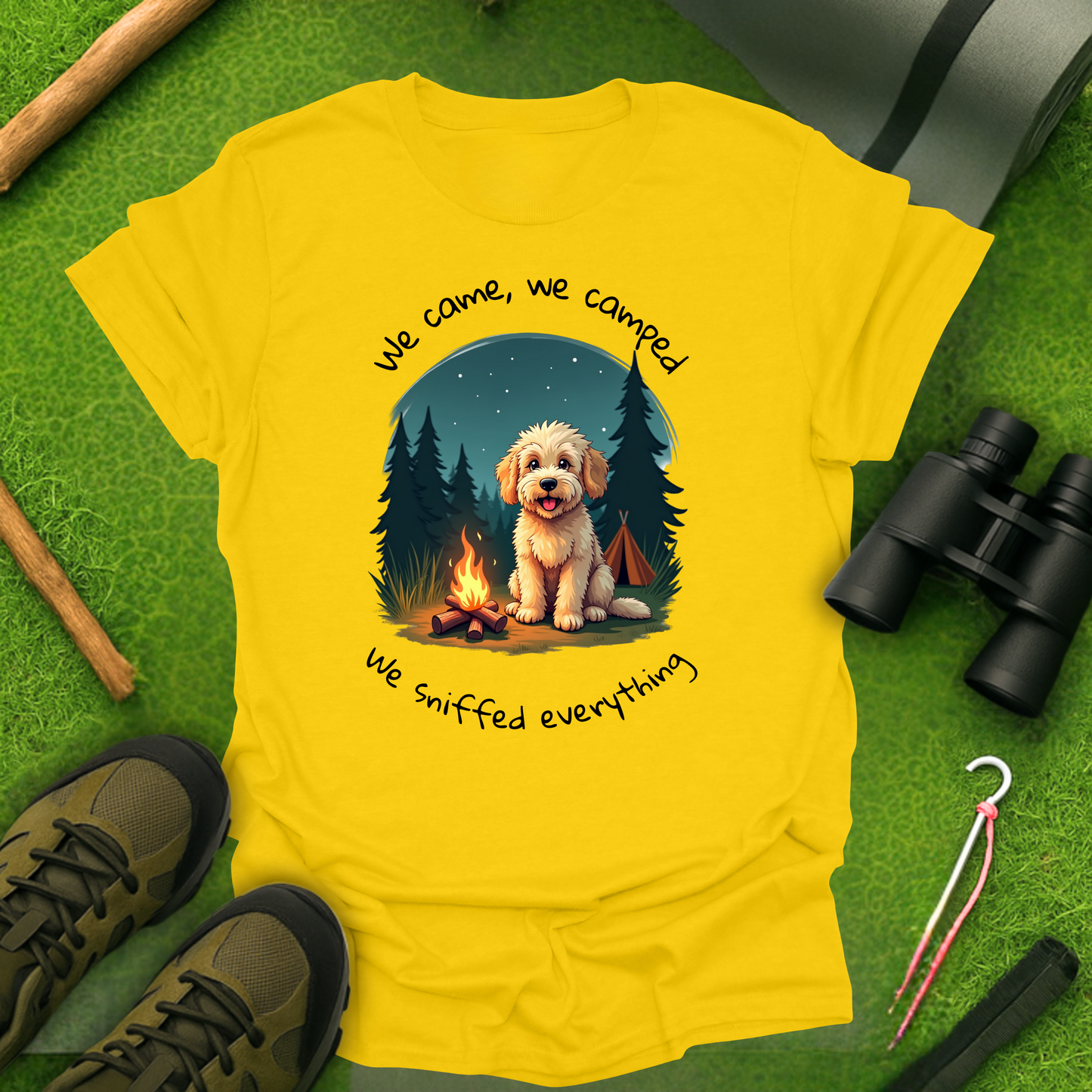 'We Came, We Camped, We Sniffed Everything' T-Shirt