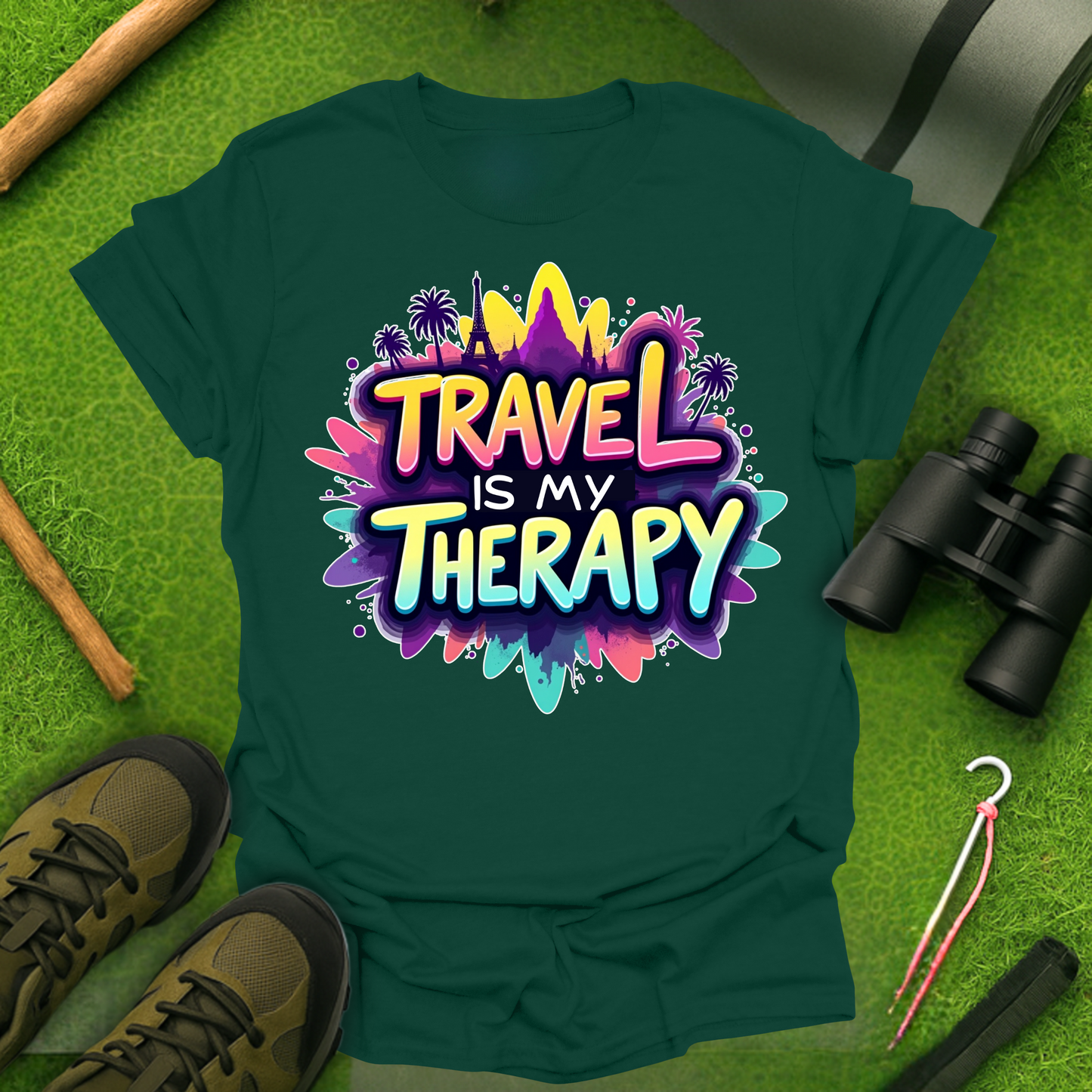 'Travel is My Therapy' T-Shirt