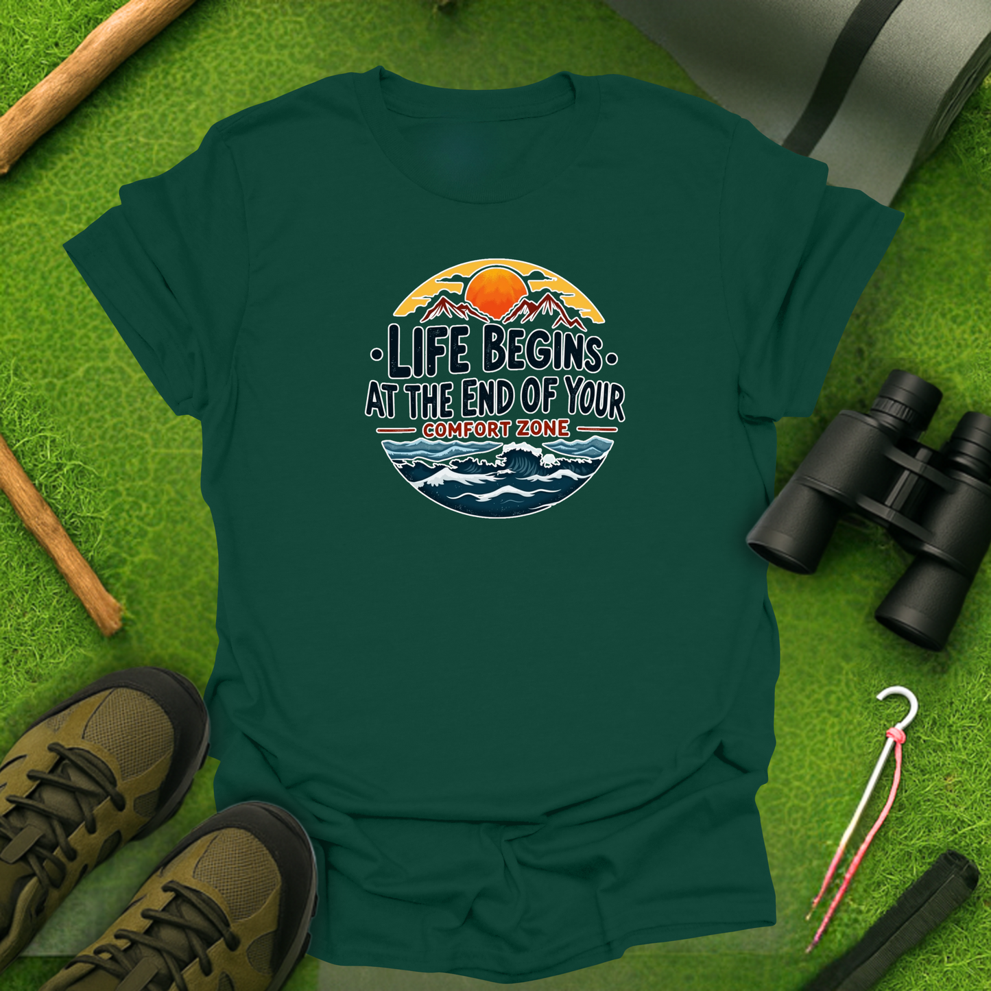 'Life Begins at the End of Your Comfort Zone' T-Shirt