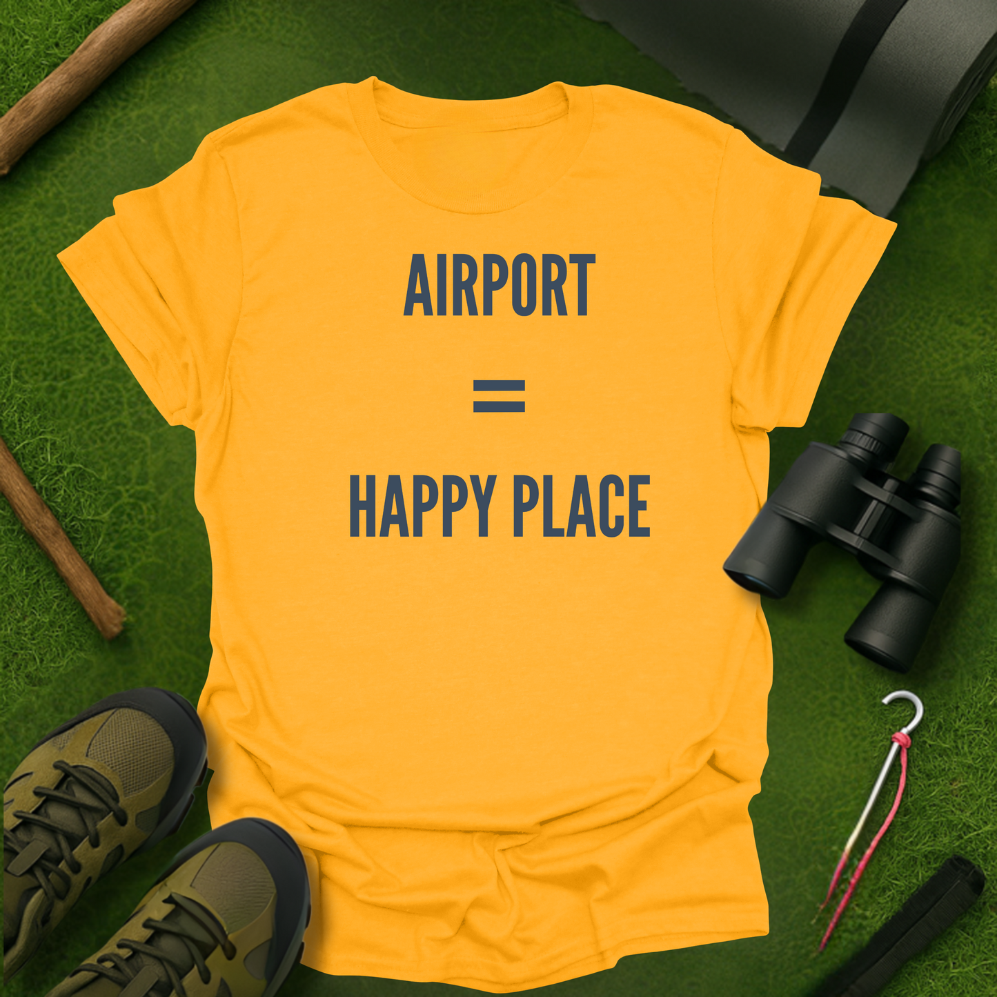 Airport = Happy Place T-Shirt