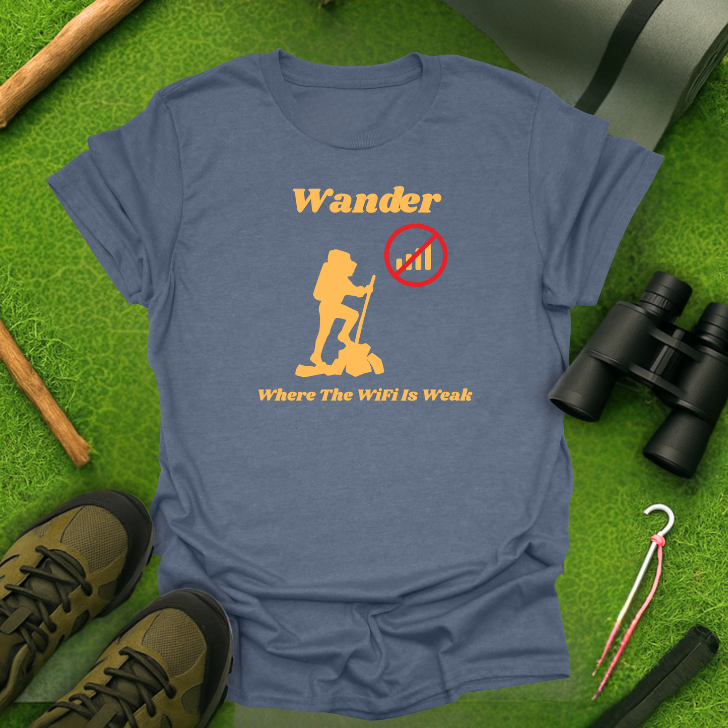 Wander Where The WiFi Is Weak T-Shirt
