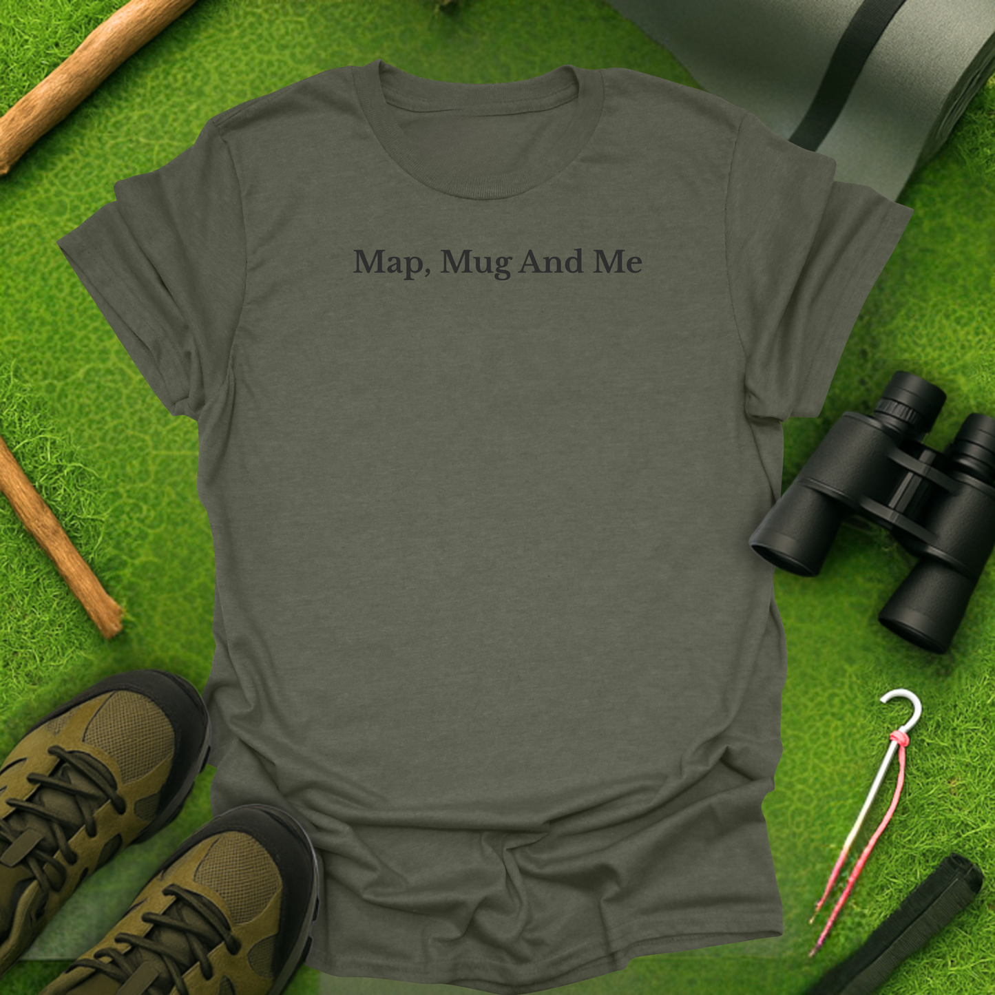 Map, Mug And Me T-Shirt