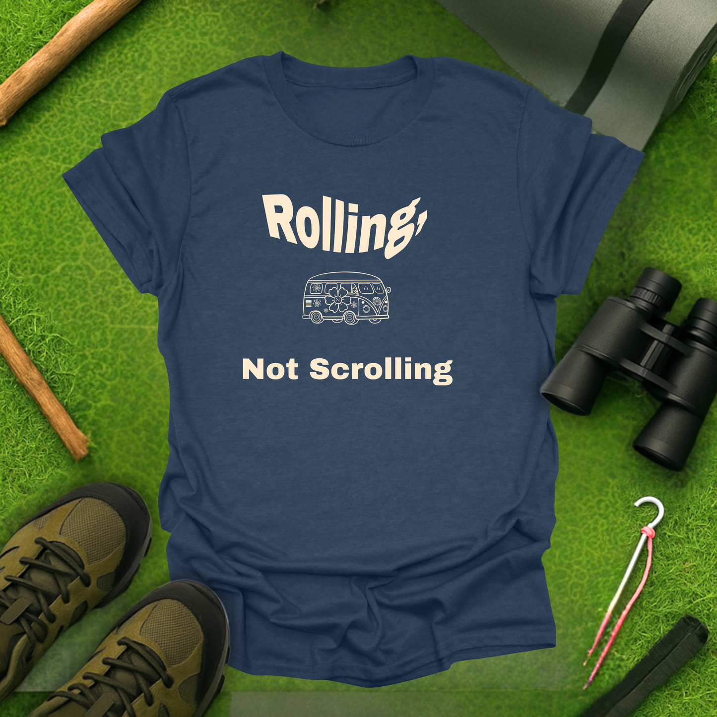 Rolling, Not Scrolling T-Shirt