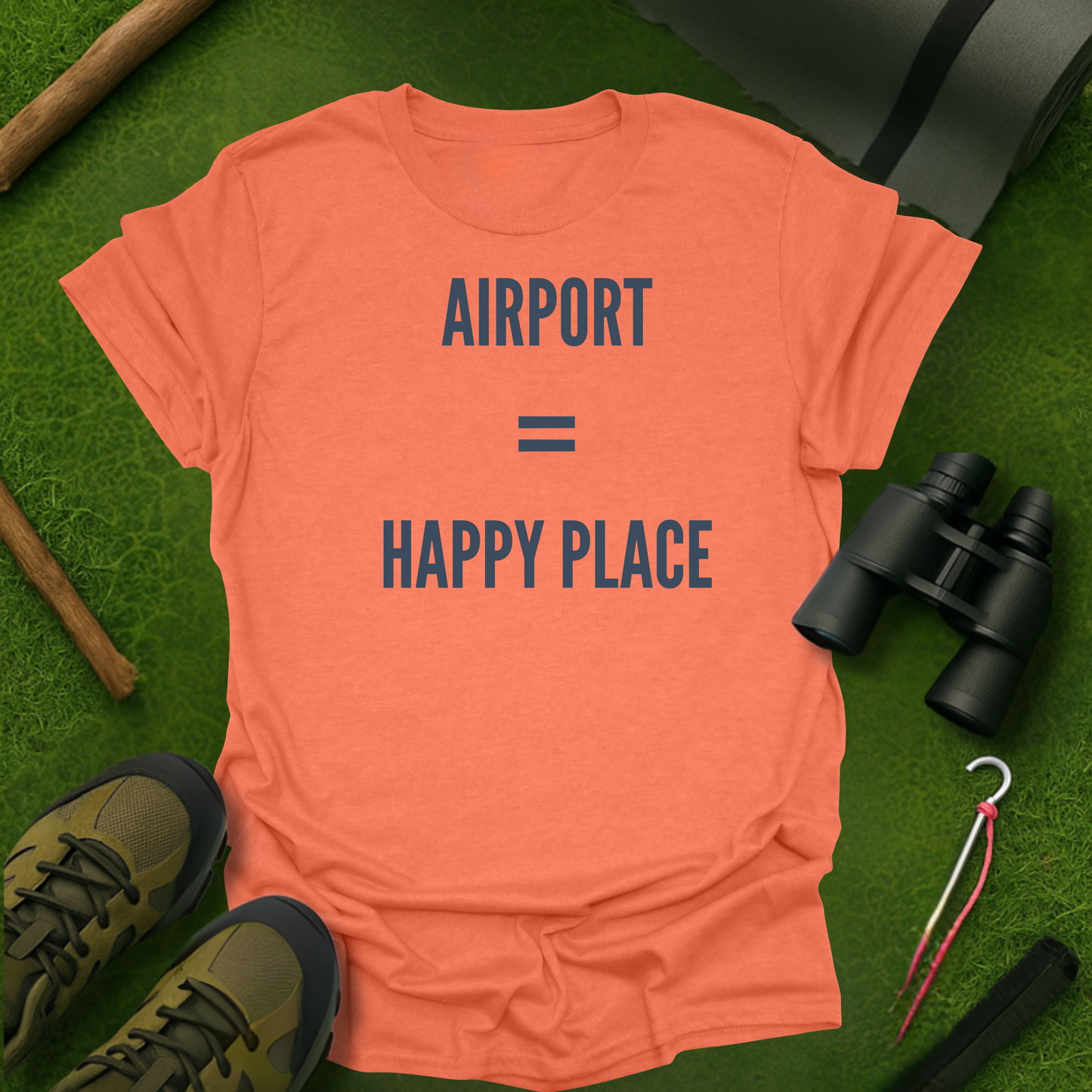 Airport = Happy Place T-Shirt
