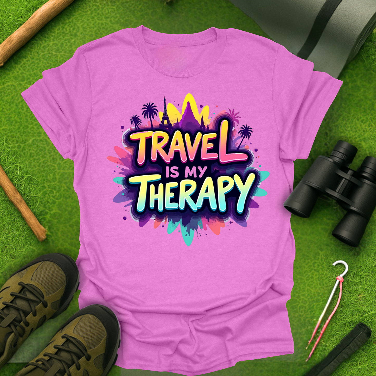 'Travel is My Therapy' T-Shirt