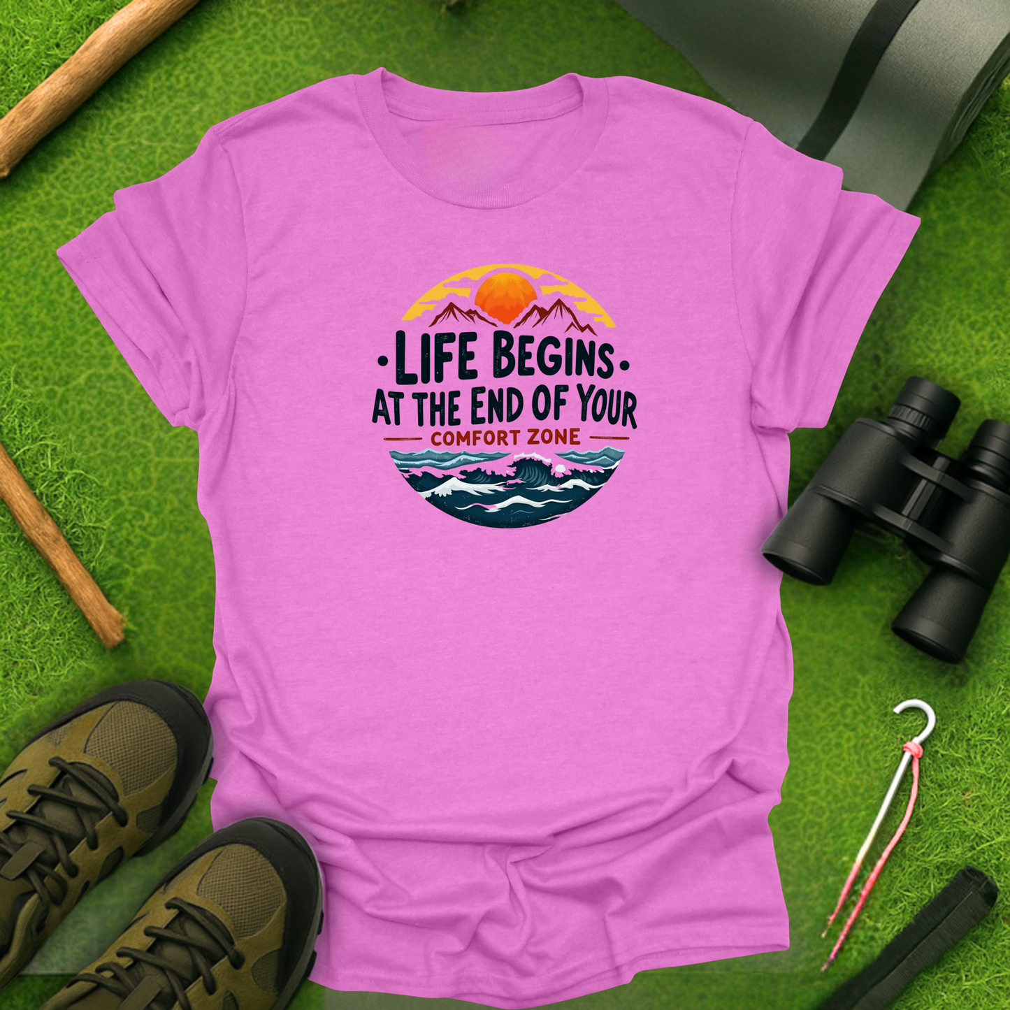 'Life Begins at the End of Your Comfort Zone' T-Shirt