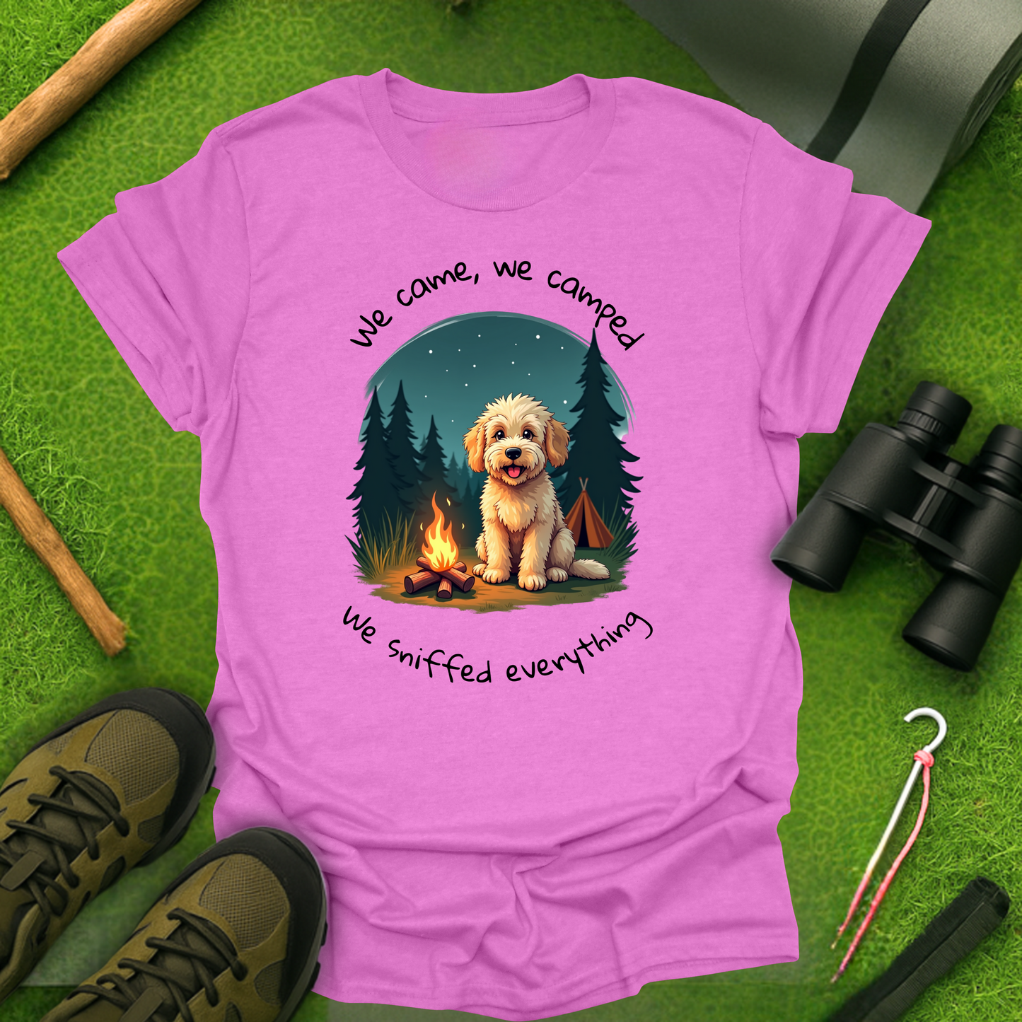 'We Came, We Camped, We Sniffed Everything' T-Shirt