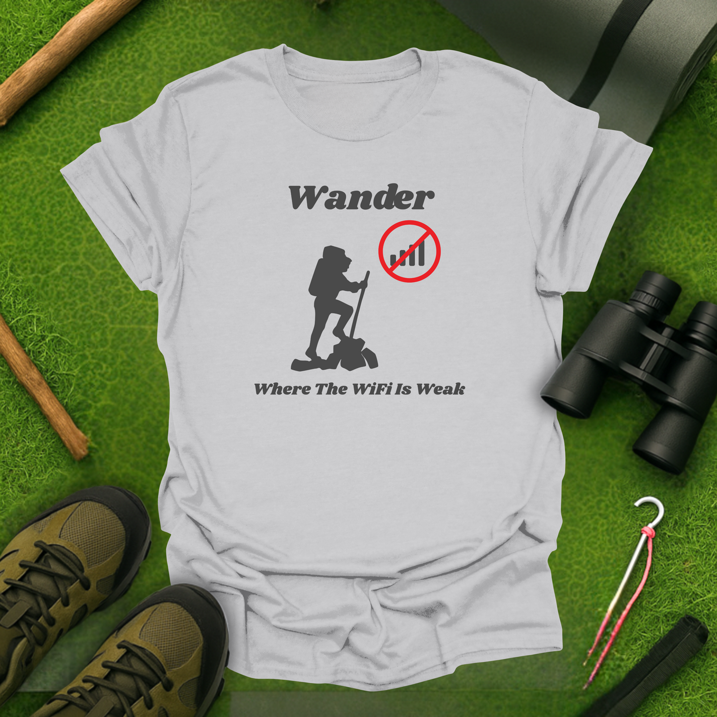 Wander Where The WiFi Is Weak T-Shirt