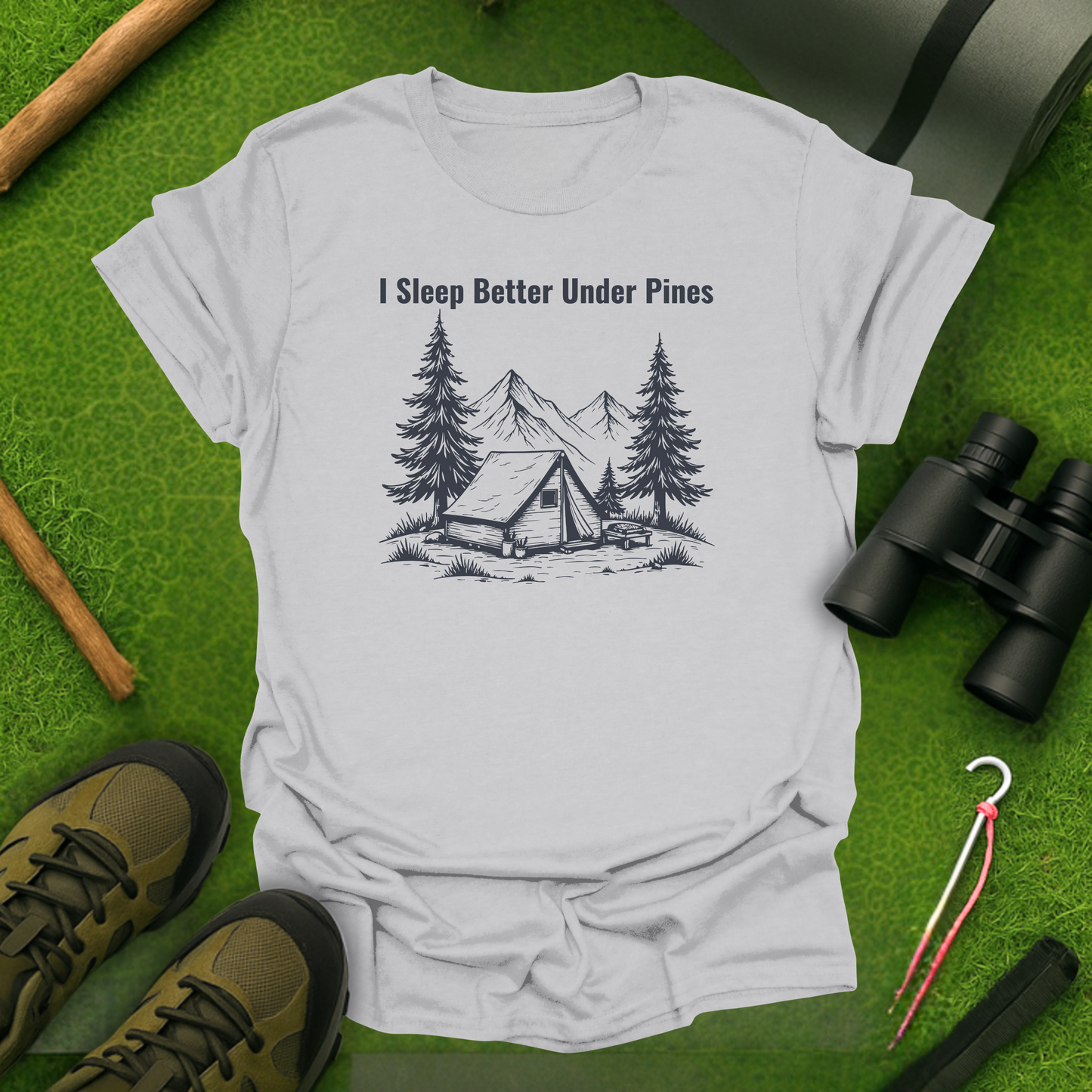 I Sleep Better Under Pines T-Shirt