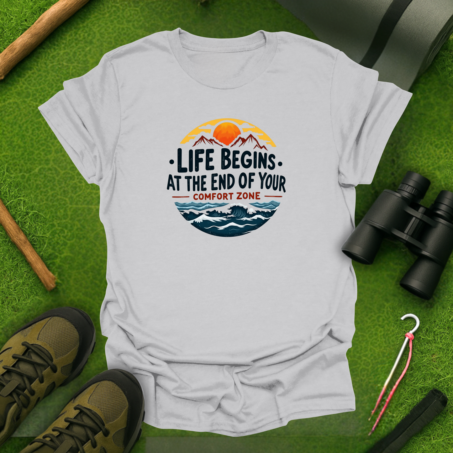 'Life Begins at the End of Your Comfort Zone' T-Shirt