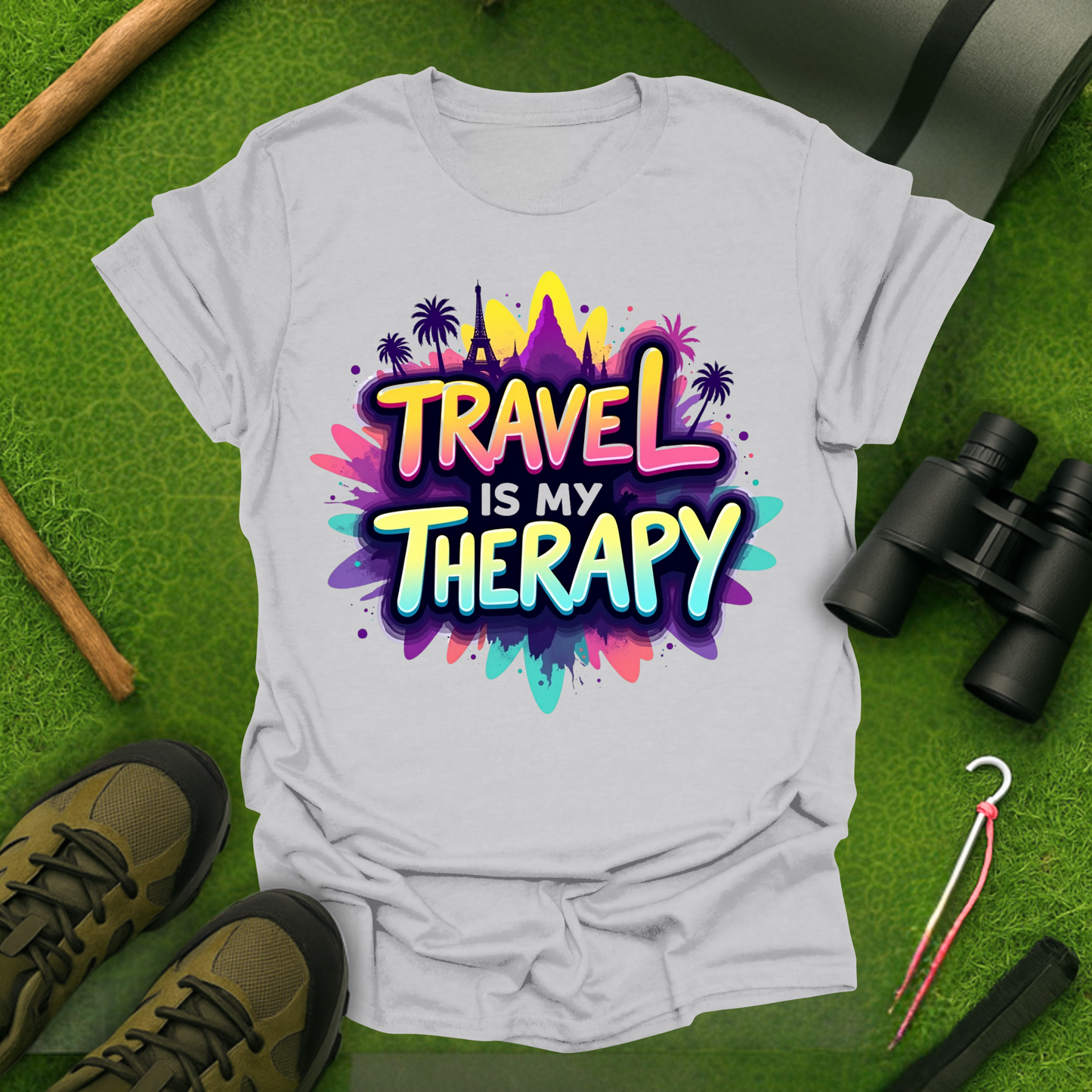 'Travel is My Therapy' T-Shirt