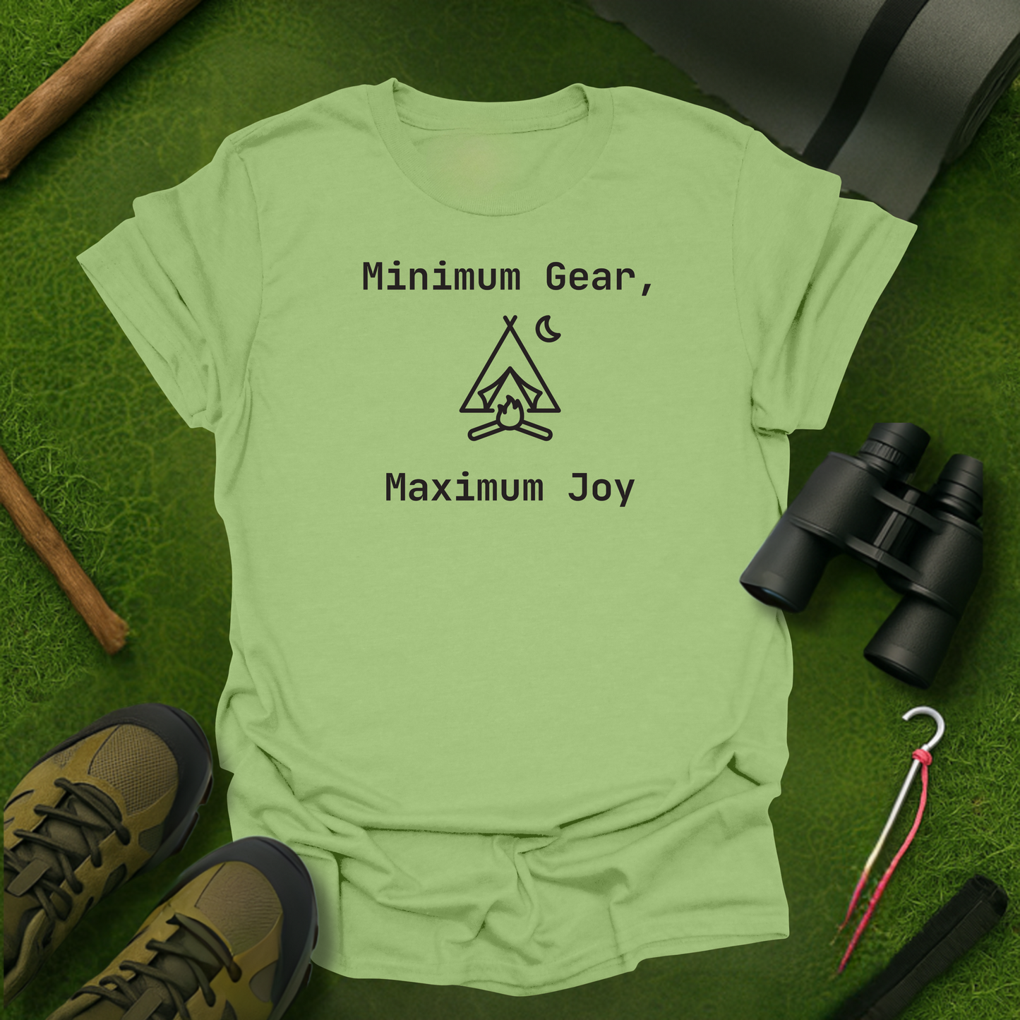 Minimum Gear, Maximum Joy T-Shirt