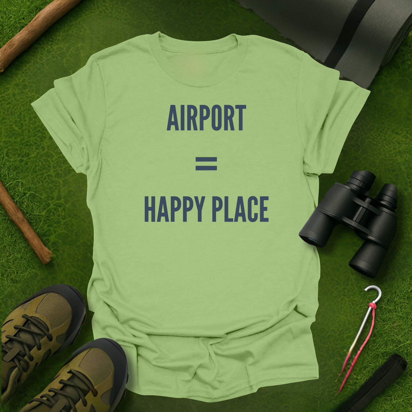 Airport = Happy Place T-Shirt