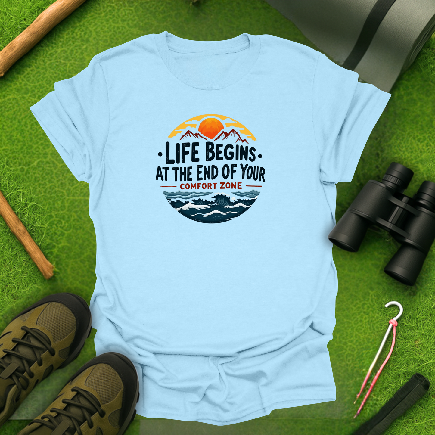 'Life Begins at the End of Your Comfort Zone' T-Shirt