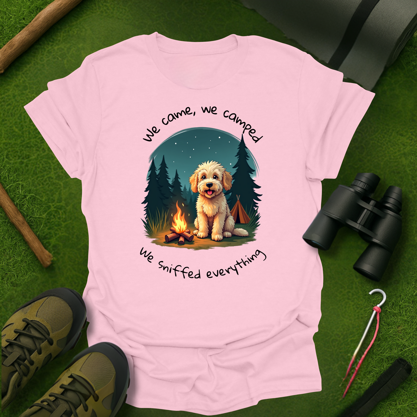 'We Came, We Camped, We Sniffed Everything' T-Shirt