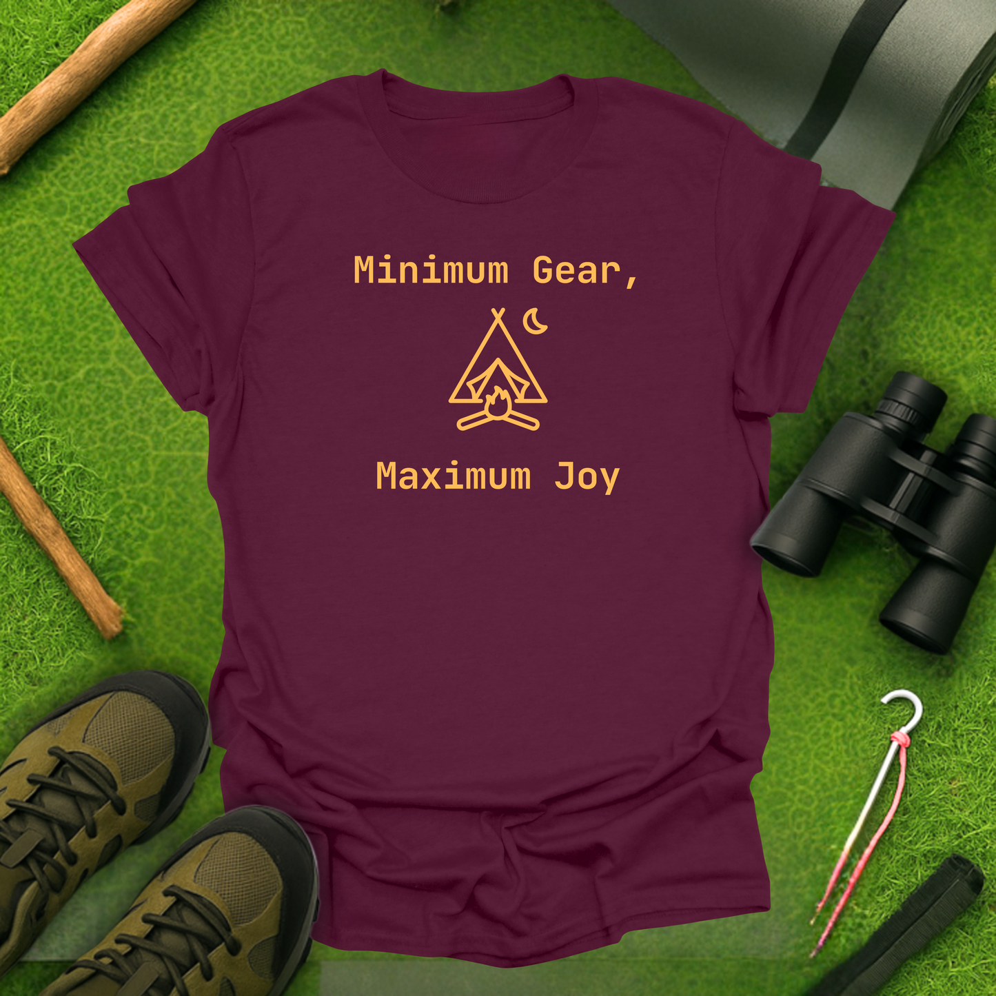Minimum Gear, Maximum Joy T-Shirt