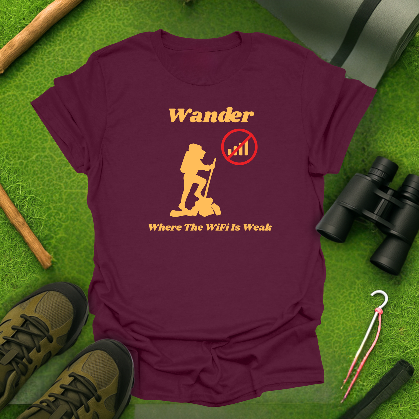 Wander Where The WiFi Is Weak T-Shirt