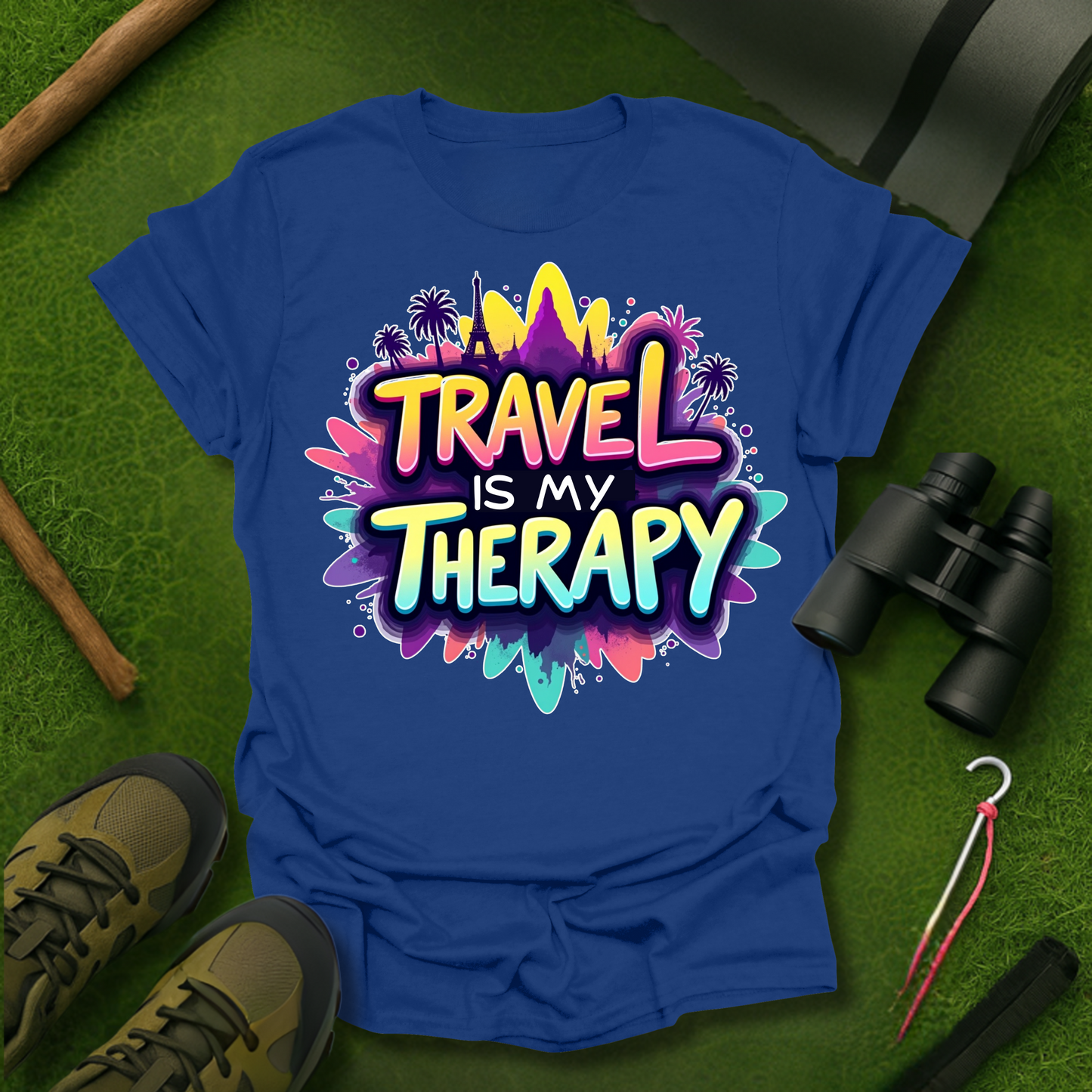 'Travel is My Therapy' T-Shirt