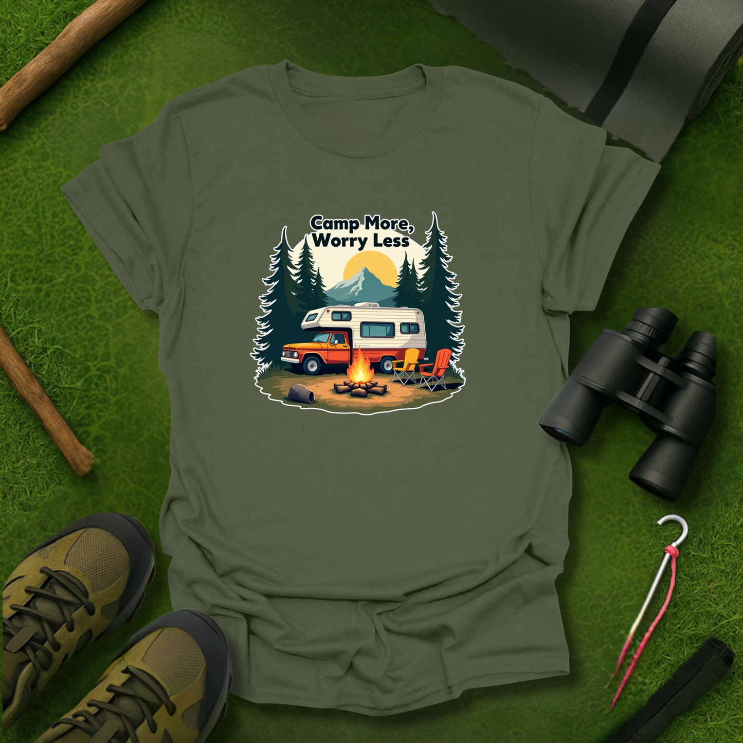 Camp More Worry Less T-Shirt