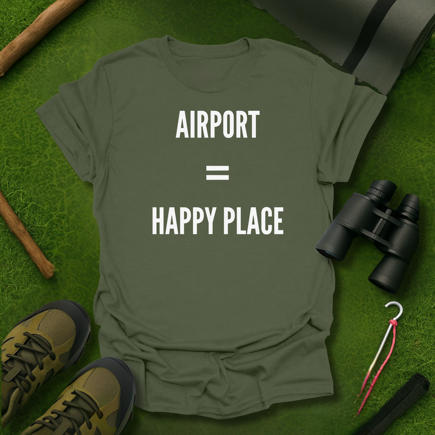 Airport = Happy Place T-Shirt