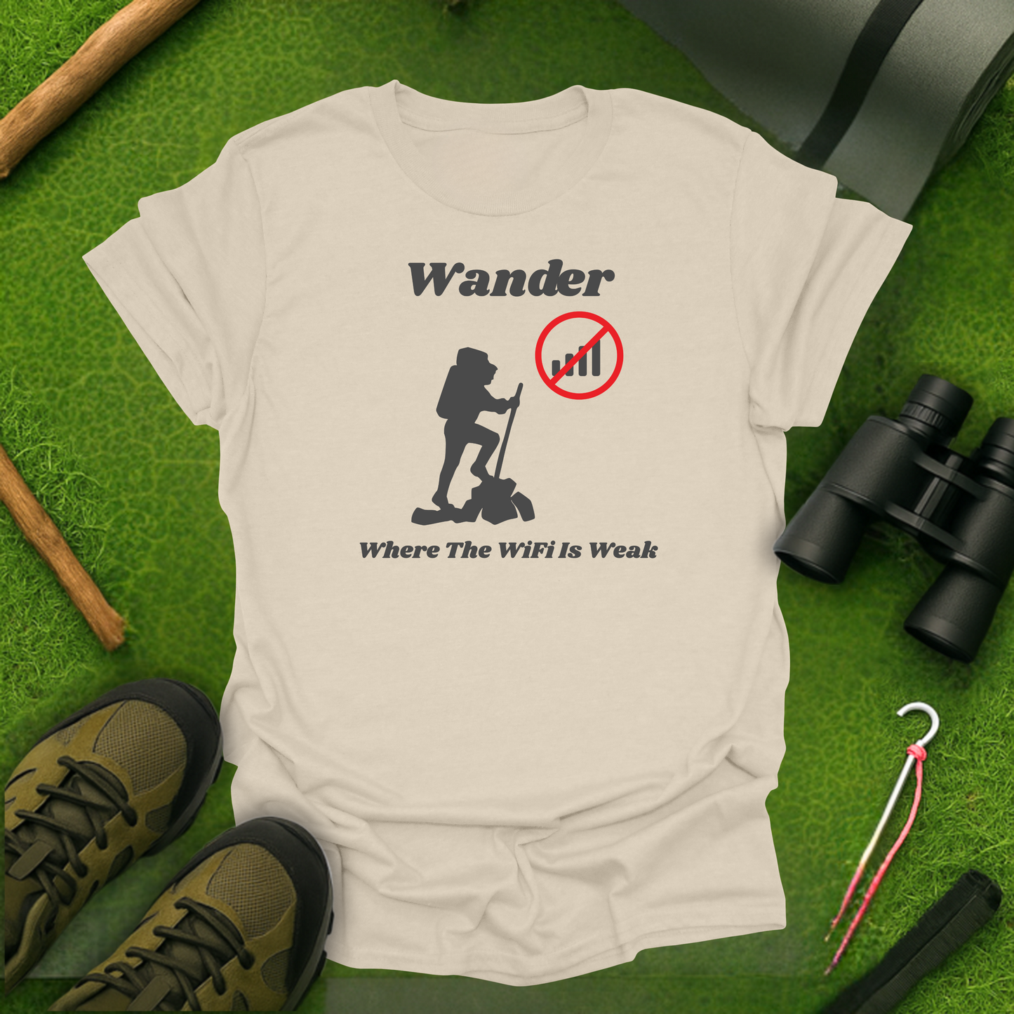 Wander Where The WiFi Is Weak T-Shirt