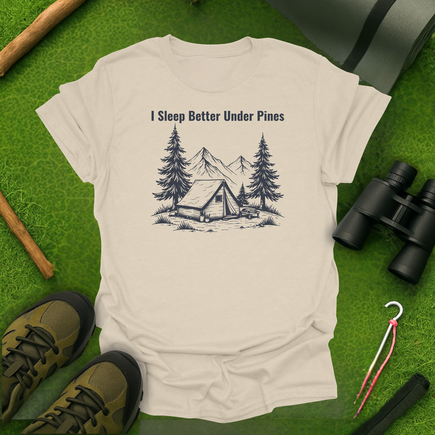 I Sleep Better Under Pines T-Shirt