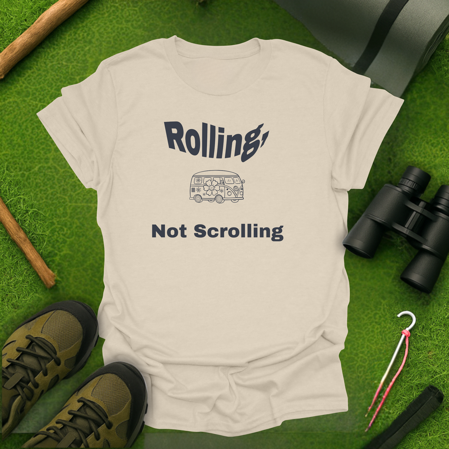 Rolling, Not Scrolling T-Shirt