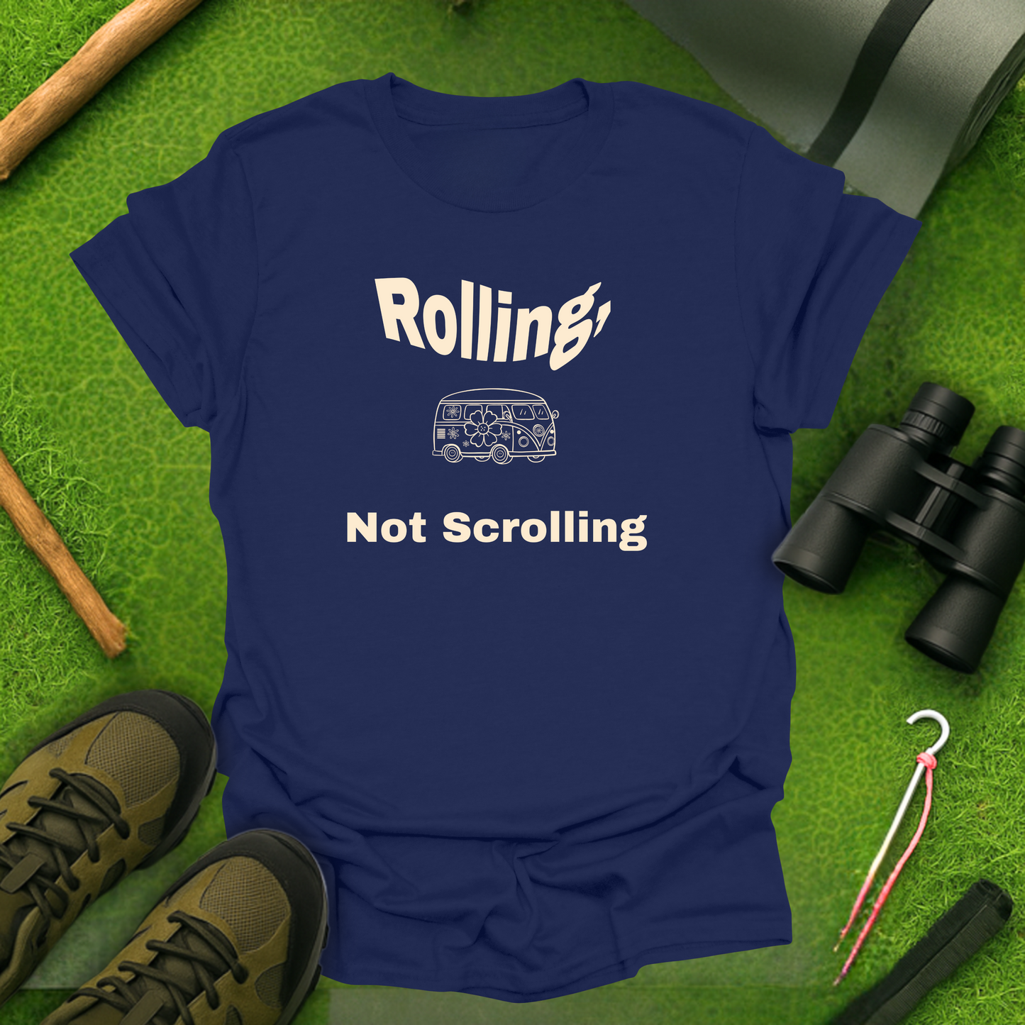 Rolling, Not Scrolling T-Shirt