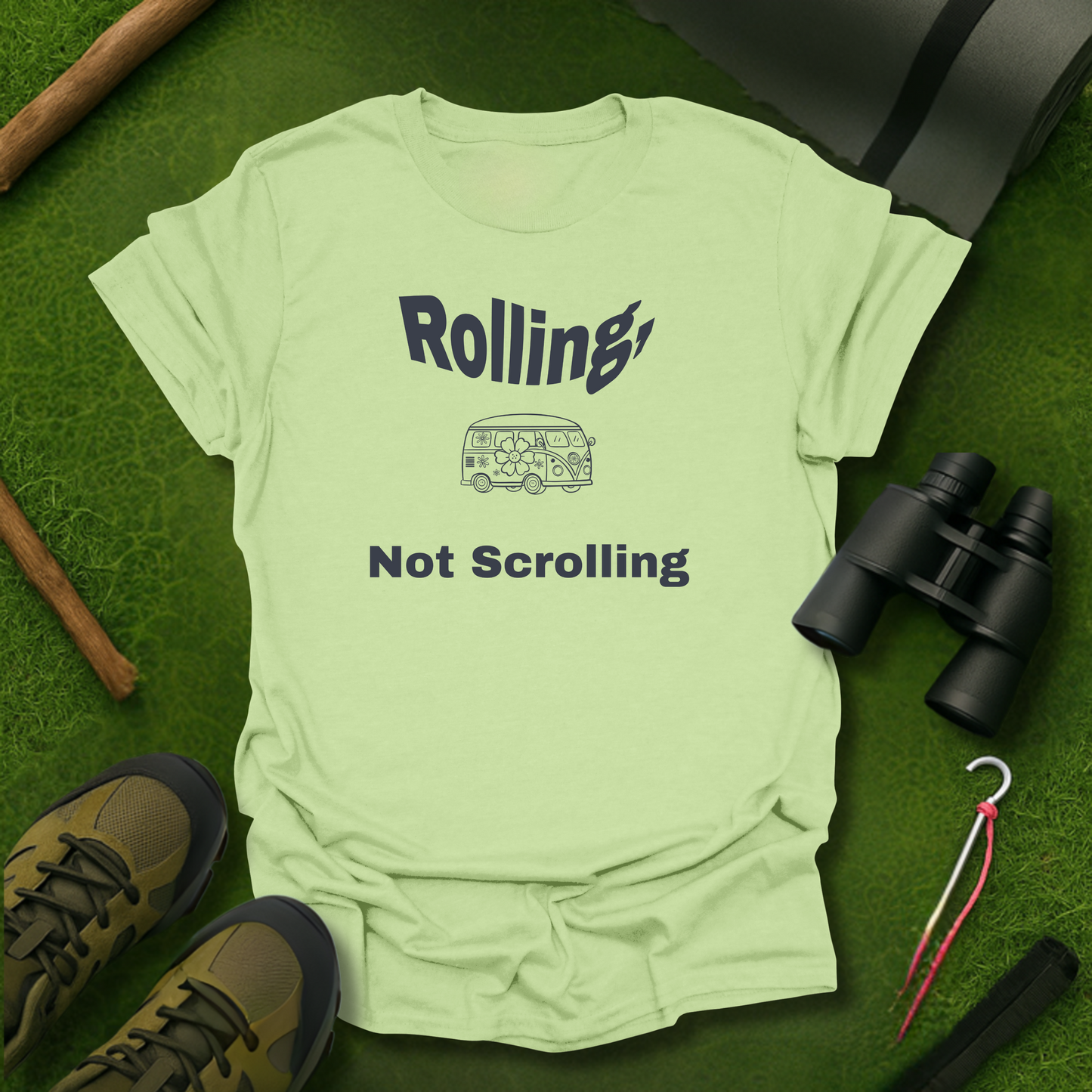 Rolling, Not Scrolling T-Shirt