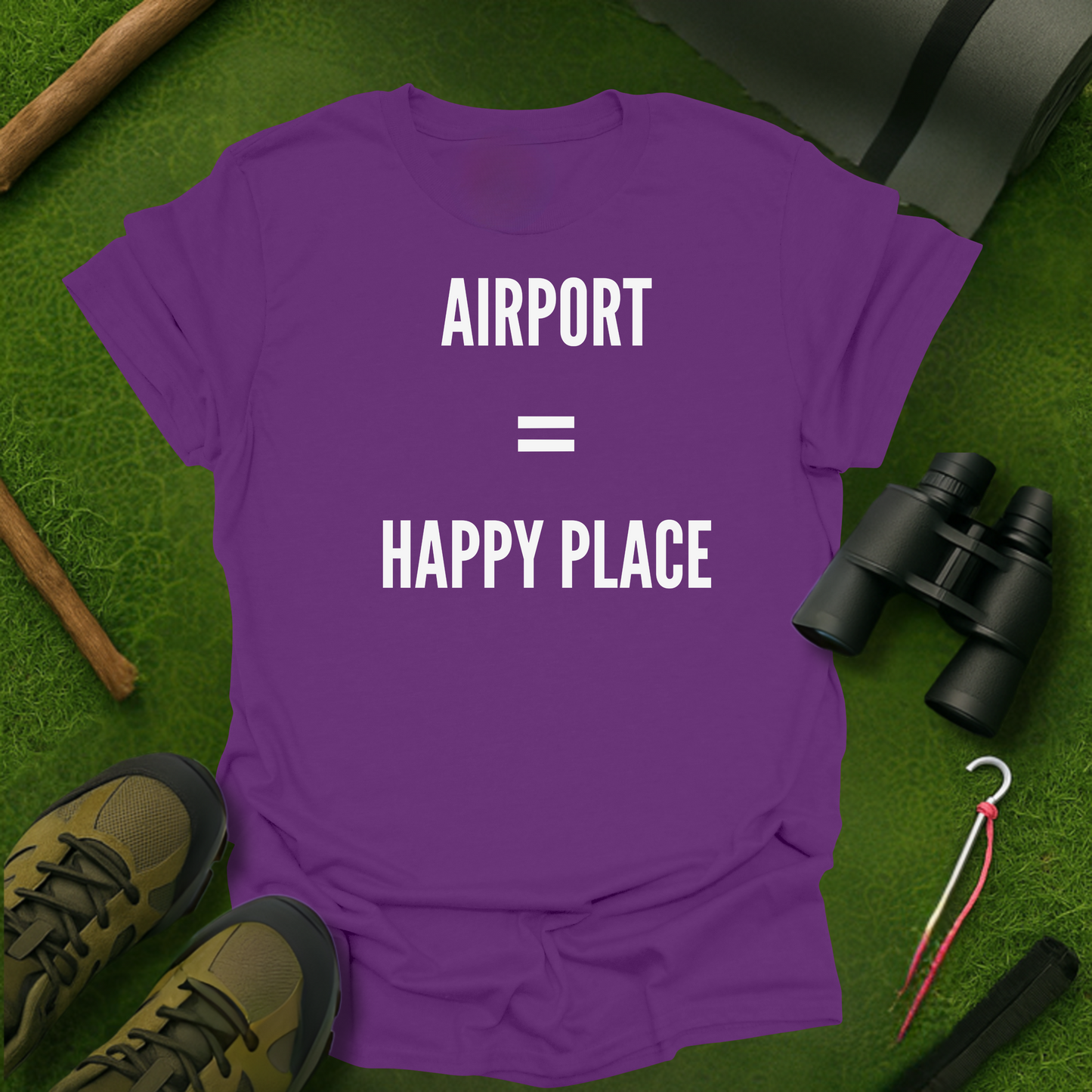 Airport = Happy Place T-Shirt