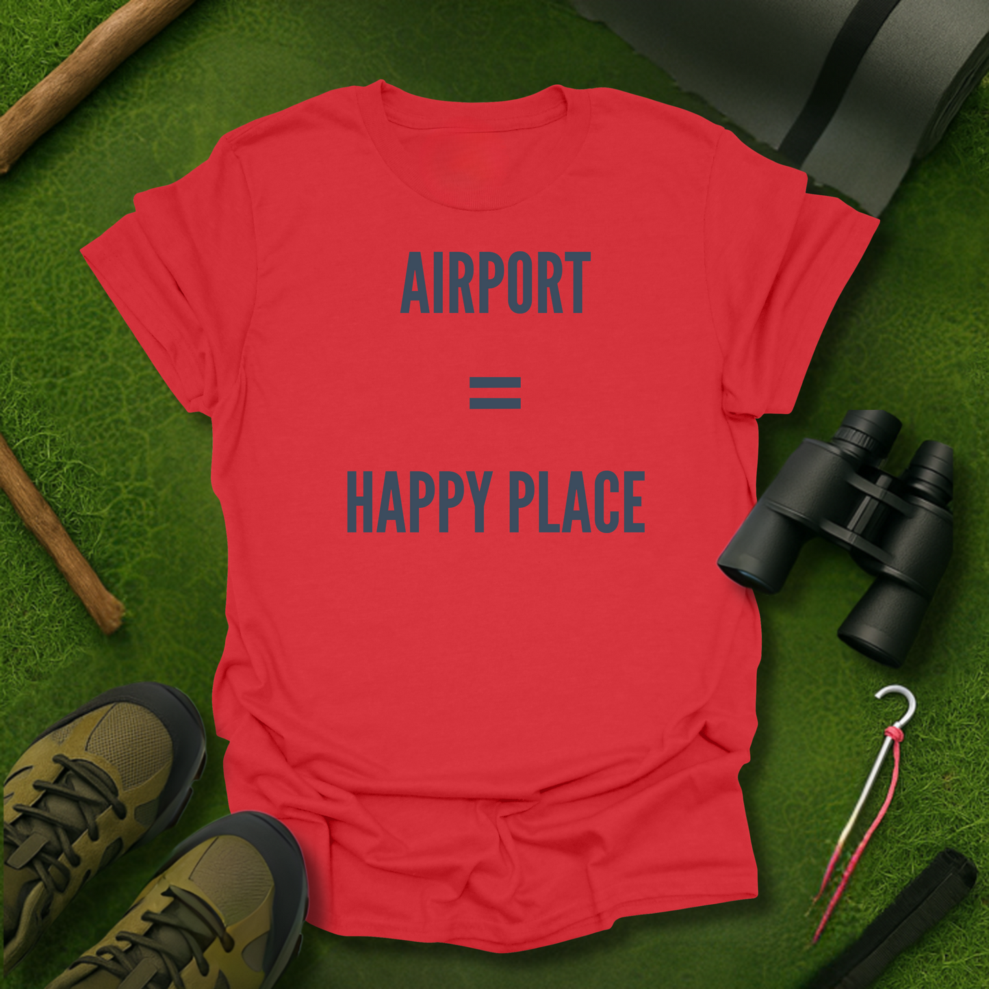 Airport = Happy Place T-Shirt