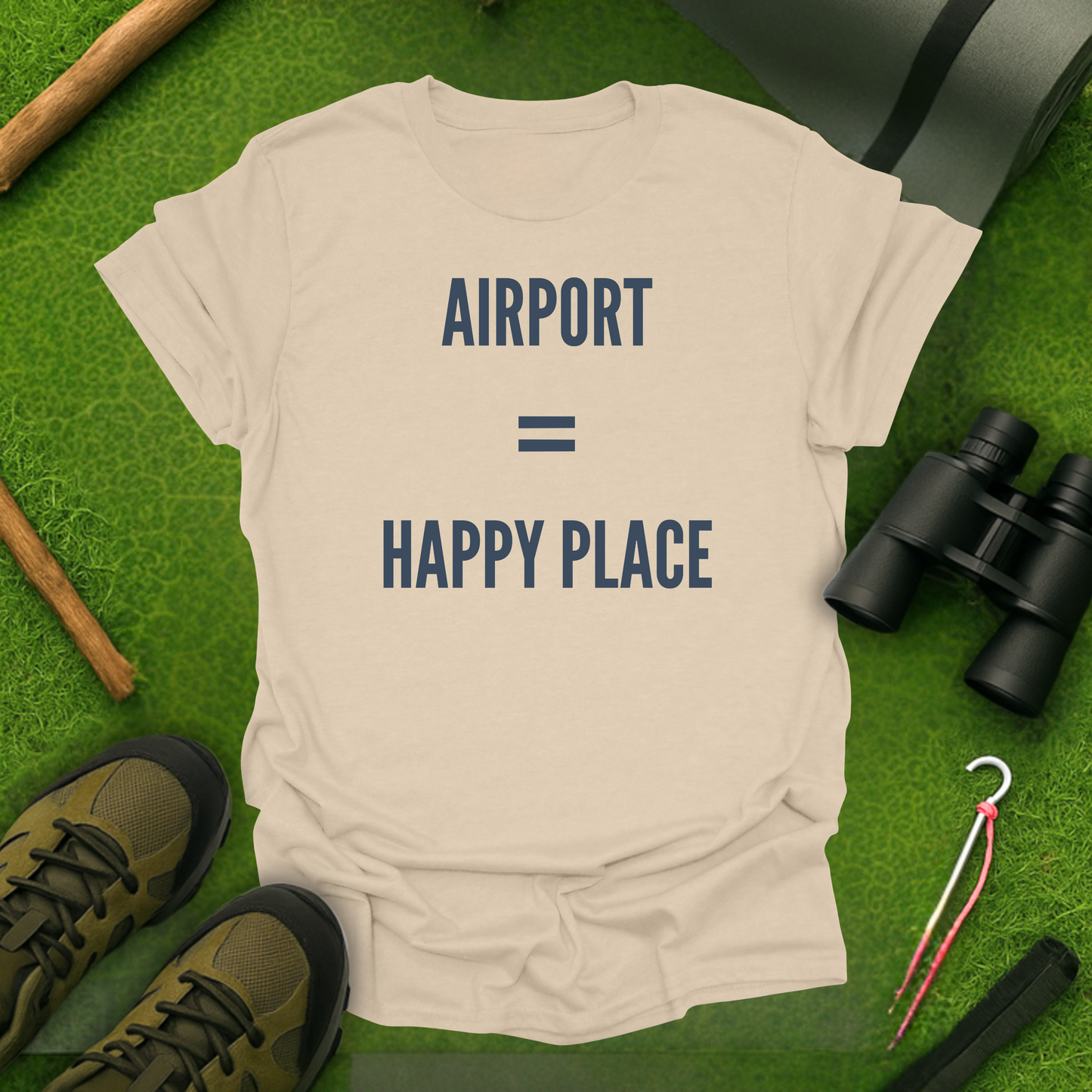 Airport = Happy Place T-Shirt