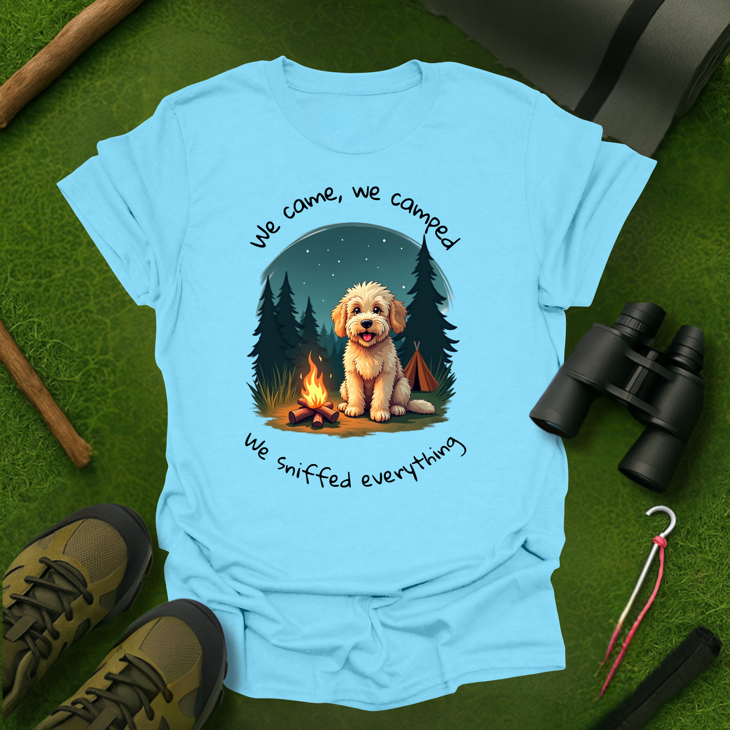 'We Came, We Camped, We Sniffed Everything' T-Shirt