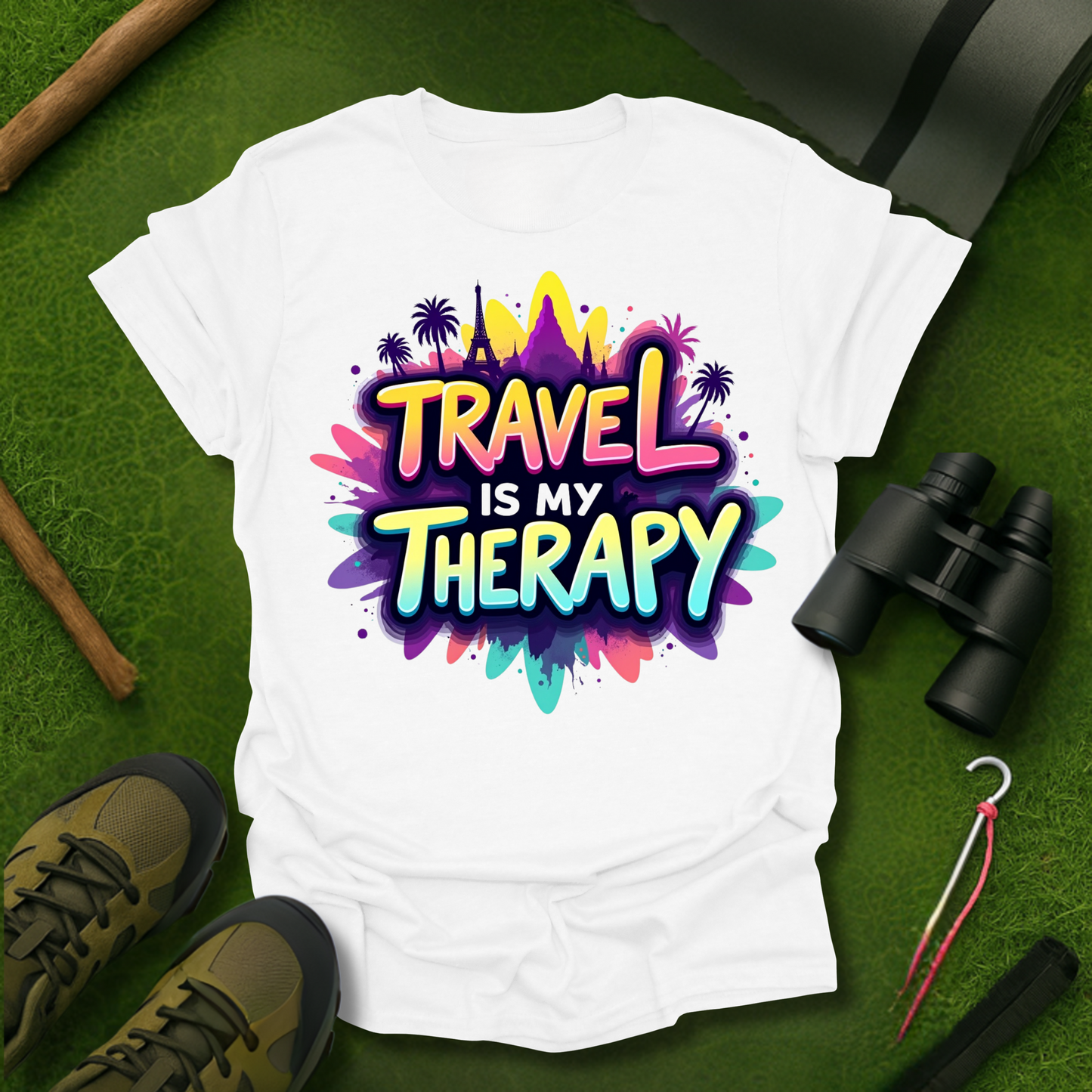 'Travel is My Therapy' T-Shirt