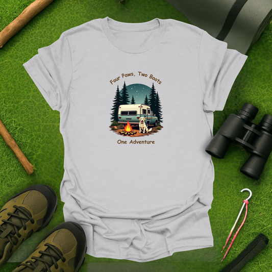 Four Paws, Two Boots T-Shirt