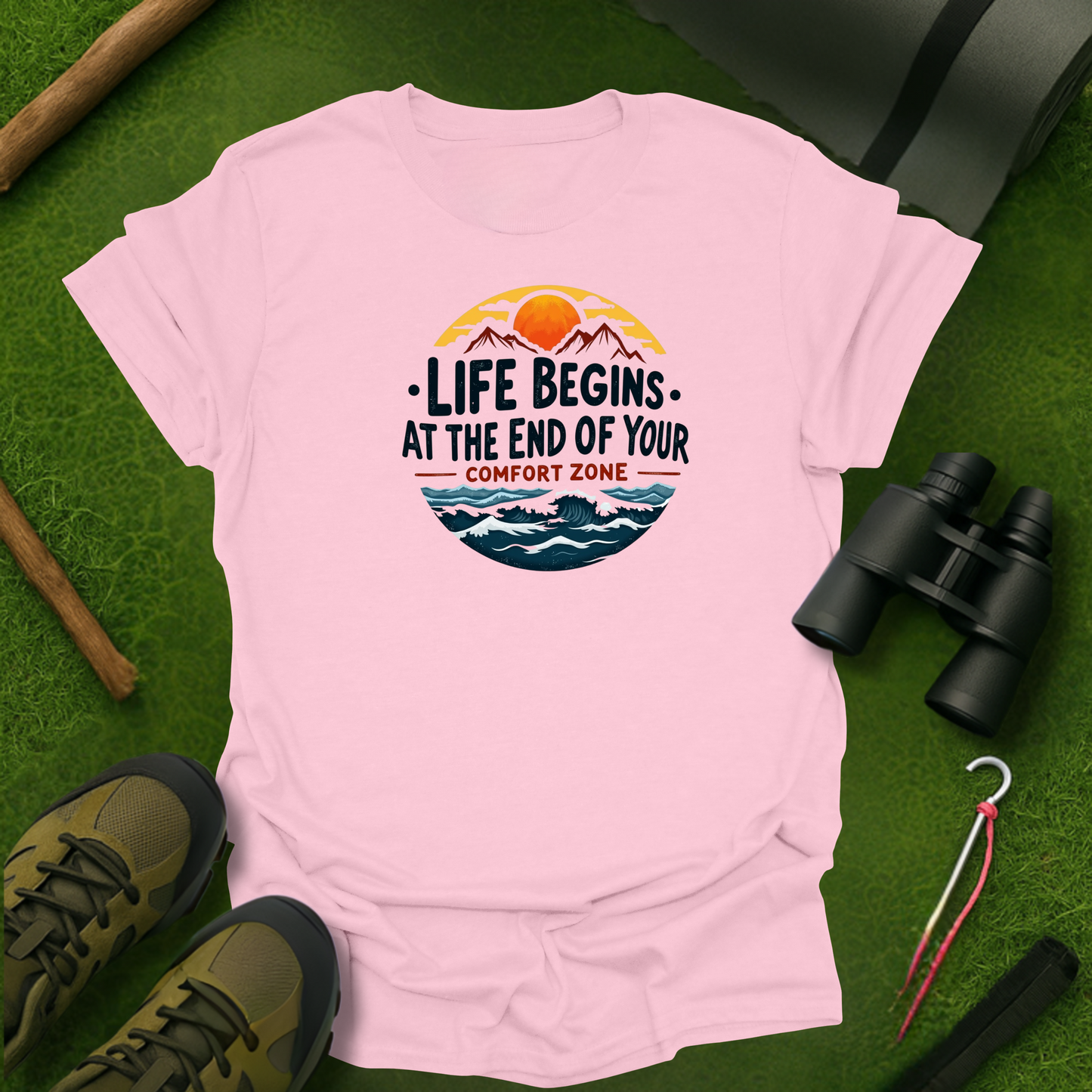 'Life Begins at the End of Your Comfort Zone' T-Shirt