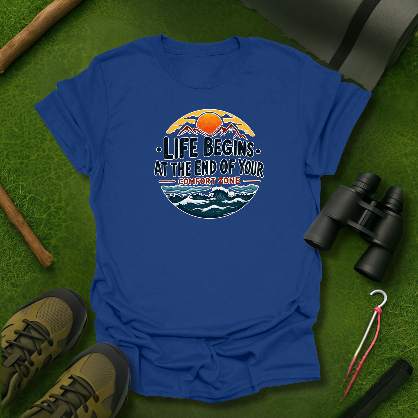 'Life Begins at the End of Your Comfort Zone' T-Shirt